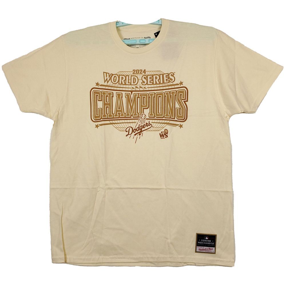 LA Dodgers Mitchell & Ness‎ MLB XL XLarge Shirt 2024 World Series Champions NWT